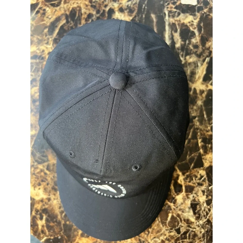 Adidas Golf Mens Black 3-Stripes Circle Logo Performance Baseball Hat OSFM
